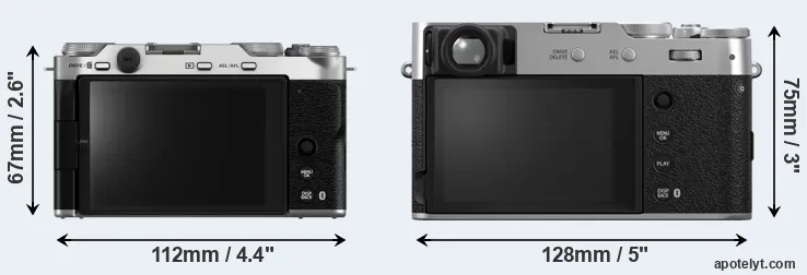 Comparison X-M5 or X100VI rear