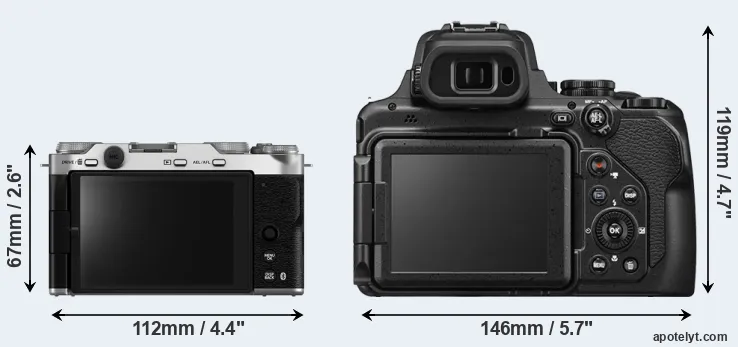 Comparison X-M5 or P1100 rear