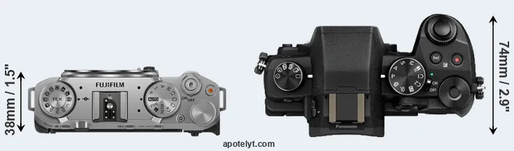 Compare X-M5 versus G80 top