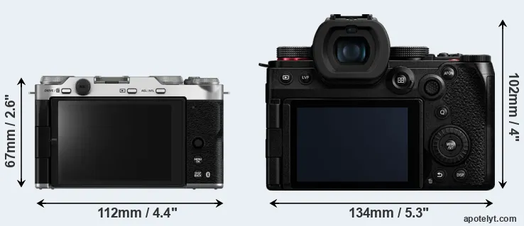 Comparison X-M5 or G9 II rear