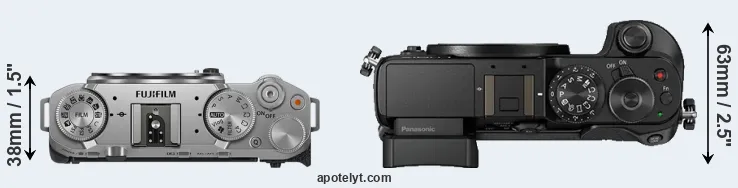 Compare X-M5 versus GX8 top