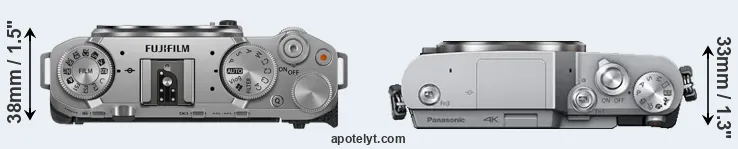 Compare X-M5 versus GX850 top