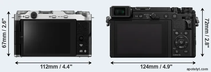 Comparison X-M5 or GX9 rear