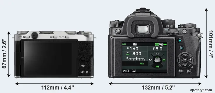 Comparison X-M5 or KP rear