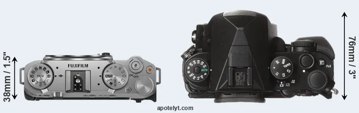 Compare X-M5 versus KP top