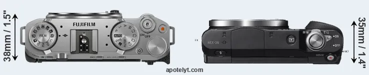 Compare X-M5 versus NEX-3N top