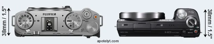 Compare X-M5 versus NEX-5N top