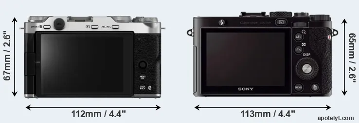 Comparison X-M5 or RX1 rear