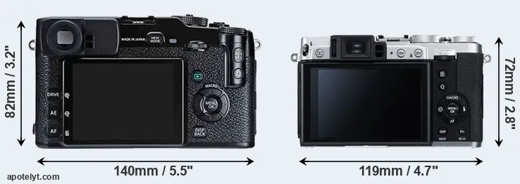 Comparison X-Pro1 or X30 rear