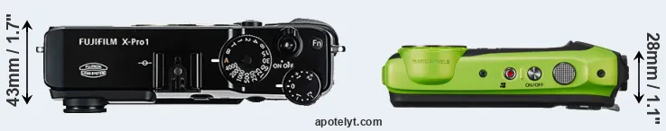 Compare X-Pro1 versus XP120 top