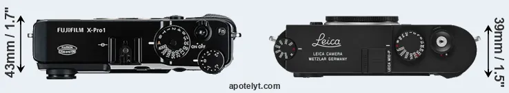 Compare X-Pro1 versus M10-P top