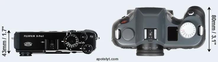 Compare X-Pro1 versus S-E Typ 006 top