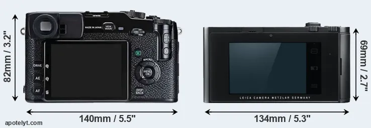 Comparison X-Pro1 or T Typ 701 rear