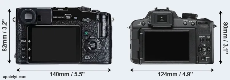 Comparison X-Pro1 or V-LUX 2 rear