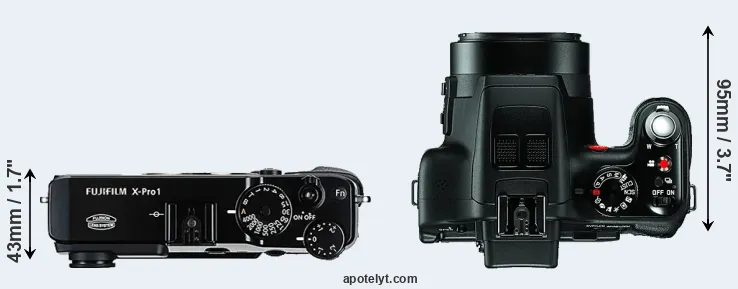 Compare X-Pro1 versus V-LUX 3 top