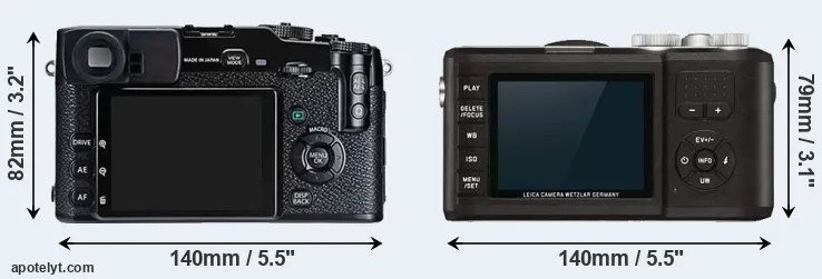 Comparison X-Pro1 or X-U Typ 113 rear