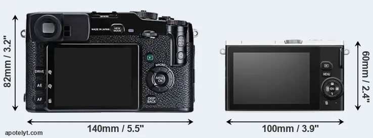 Comparison X-Pro1 or J4 rear