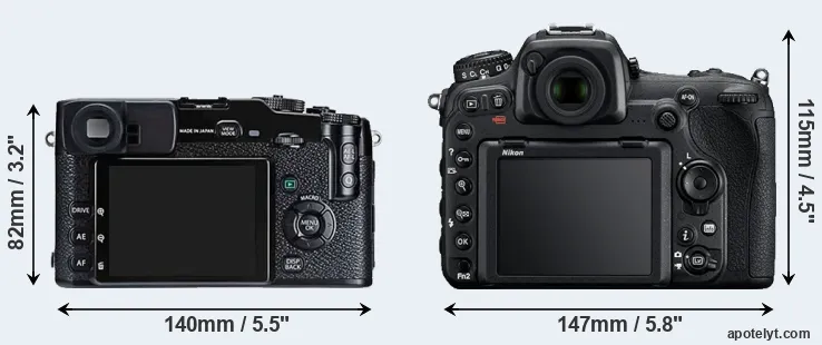 Comparison X-Pro1 or D500 rear