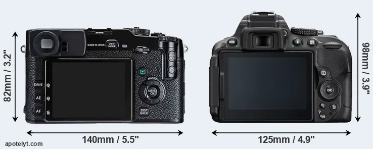 Comparison X-Pro1 or D5300 rear