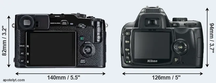 Comparison X-Pro1 or D60 rear