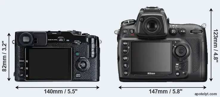 Comparison X-Pro1 or D700 rear