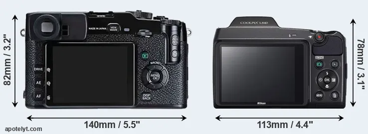 Comparison X-Pro1 or L840 rear