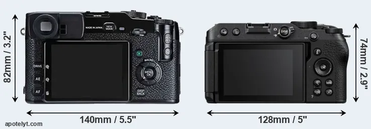 Comparison X-Pro1 or Z30 rear