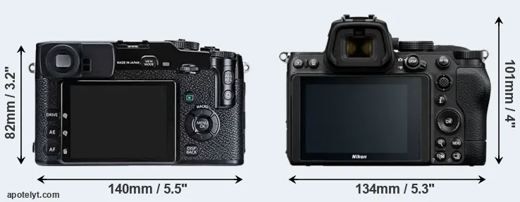 Comparison X-Pro1 or Z5 rear