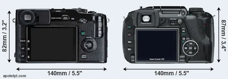 Comparison X-Pro1 or E-330 rear