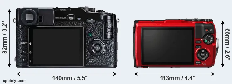Comparison X-Pro1 or TG-5 rear