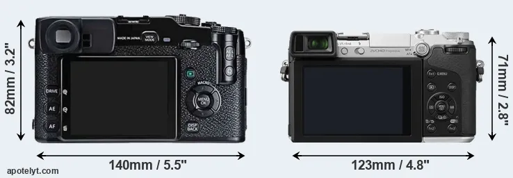 Comparison X-Pro1 or GX7 rear