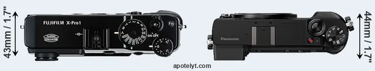 Compare X-Pro1 versus GX80 top