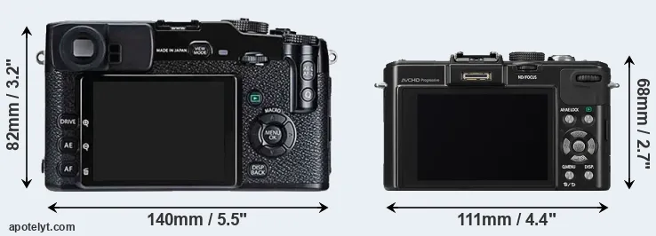 Comparison X-Pro1 or LX7 rear