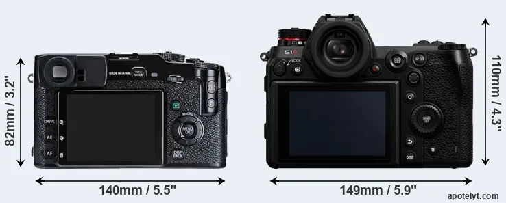 Comparison X-Pro1 or S1R rear