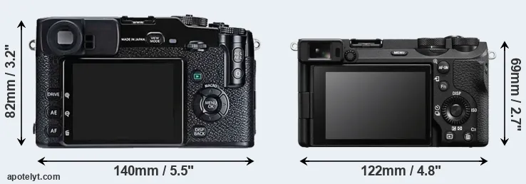 Comparison X-Pro1 or A6700 rear