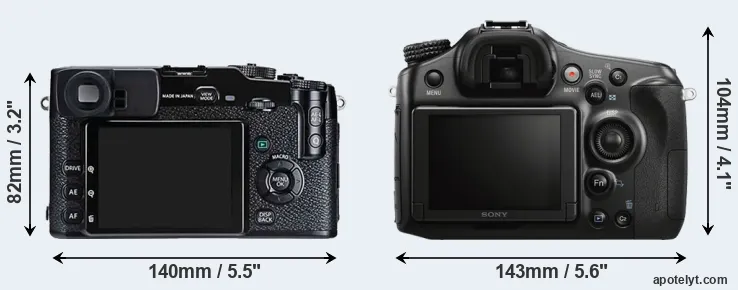 Comparison X-Pro1 or A68 rear