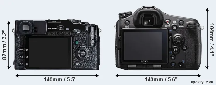 Comparison X-Pro1 or A77 II rear