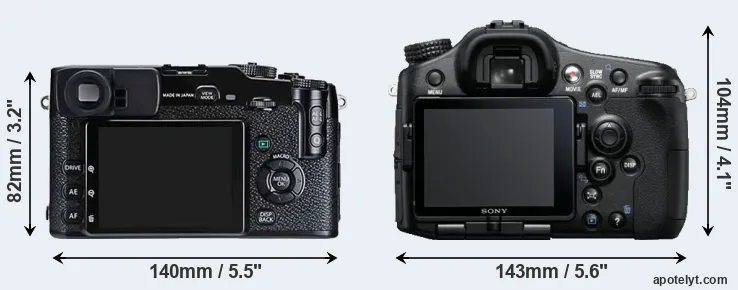 Comparison X-Pro1 or A77 rear