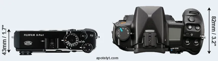 Compare X-Pro1 versus A900 top