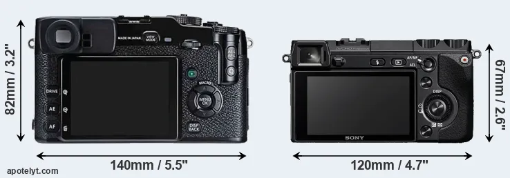 Comparison X-Pro1 or NEX-7 rear
