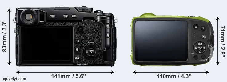 Comparison X-Pro2 or XP120 rear
