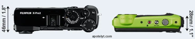 Compare X-Pro2 versus XP120 top