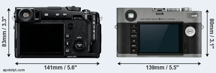Comparison X-Pro2 or M-E Typ 240 rear