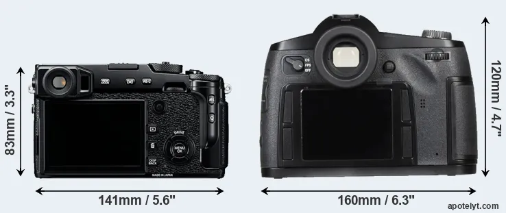 Comparison X-Pro2 or S Typ 007 rear
