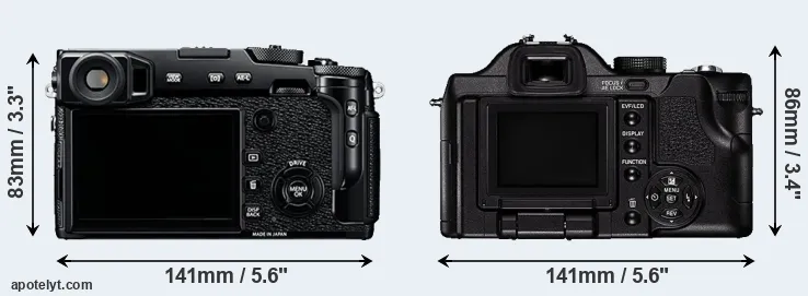 Comparison X-Pro2 or V-LUX 1 rear