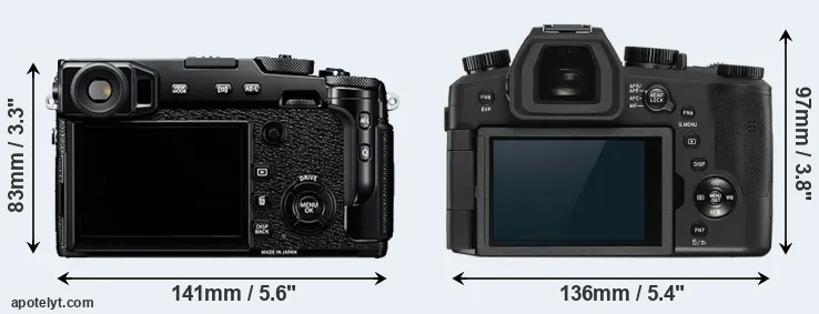 Comparison X-Pro2 or V-LUX 5 rear