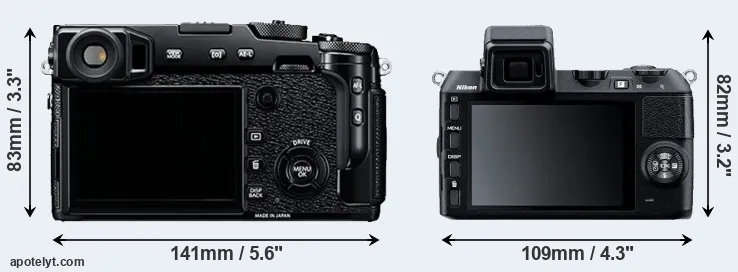 Comparison X-Pro2 or V2 rear