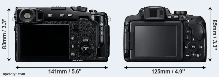 Comparison X-Pro2 or B700 rear