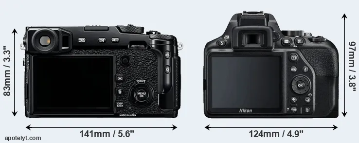 Comparison X-Pro2 or D3500 rear