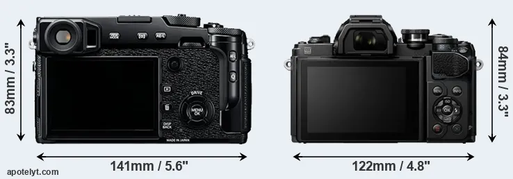 Comparison X-Pro2 or E-M10 III rear